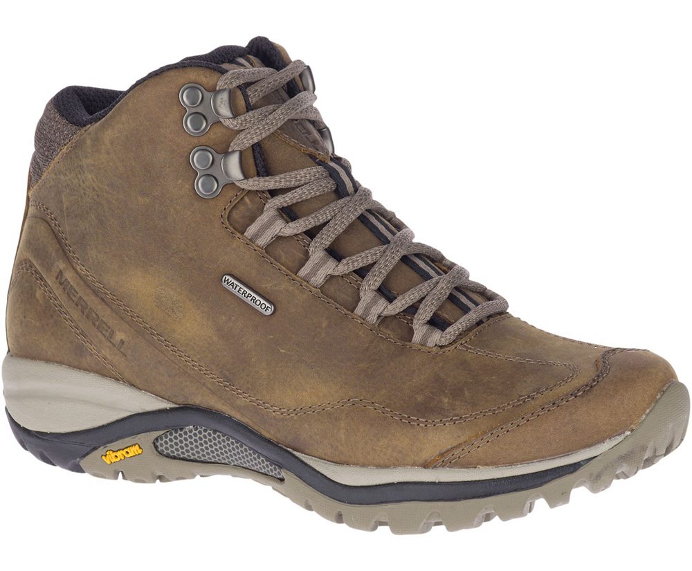 Botas Mujer - Merrell Siren Traveller 3 Mid Waterproof - Marrones - ASJL-60583